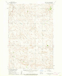 Clark Butte SW North Dakota Historical topographic map, 1:24000 scale, 7.5 X 7.5 Minute, Year 1960