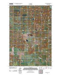 Clark Butte North Dakota Historical topographic map, 1:24000 scale, 7.5 X 7.5 Minute, Year 2011
