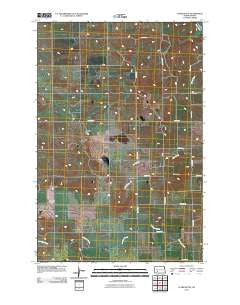 Clark Butte North Dakota Historical topographic map, 1:24000 scale, 7.5 X 7.5 Minute, Year 2011