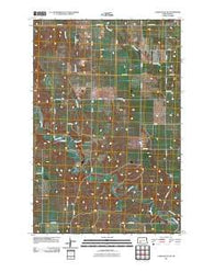 Clark Butte NE North Dakota Historical topographic map, 1:24000 scale, 7.5 X 7.5 Minute, Year 2011
