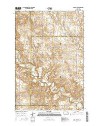 Clark Butte NE North Dakota Current topographic map, 1:24000 scale, 7.5 X 7.5 Minute, Year 2014