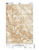 Clark Butte NE North Dakota Current topographic map, 1:24000 scale, 7.5 X 7.5 Minute, Year 2014