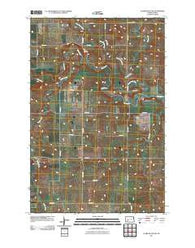 Clark Butte NW North Dakota Historical topographic map, 1:24000 scale, 7.5 X 7.5 Minute, Year 2011