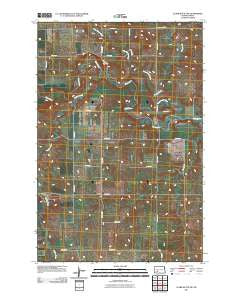 Clark Butte NW North Dakota Historical topographic map, 1:24000 scale, 7.5 X 7.5 Minute, Year 2011