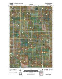Clark Butte SW North Dakota Historical topographic map, 1:24000 scale, 7.5 X 7.5 Minute, Year 2011