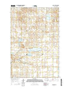 Clear Lake North Dakota Current topographic map, 1:24000 scale, 7.5 X 7.5 Minute, Year 2014