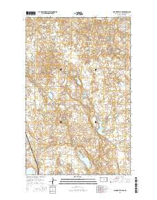 Clearwater Lake North Dakota Current topographic map, 1:24000 scale, 7.5 X 7.5 Minute, Year 2014