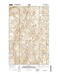 Clementsville North Dakota Current topographic map, 1:24000 scale, 7.5 X 7.5 Minute, Year 2014