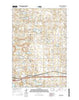 Cleveland North Dakota Current topographic map, 1:24000 scale, 7.5 X 7.5 Minute, Year 2014