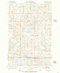 Cleveland NW North Dakota Historical topographic map, 1:24000 scale, 7.5 X 7.5 Minute, Year 1954