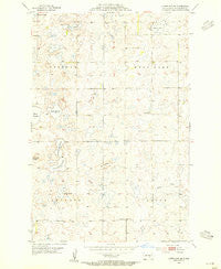 Cleveland SE North Dakota Historical topographic map, 1:24000 scale, 7.5 X 7.5 Minute, Year 1953