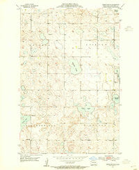Cleveland SW North Dakota Historical topographic map, 1:24000 scale, 7.5 X 7.5 Minute, Year 1953