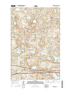 Cleveland NW North Dakota Current topographic map, 1:24000 scale, 7.5 X 7.5 Minute, Year 2014