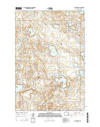 Cleveland SW North Dakota Current topographic map, 1:24000 scale, 7.5 X 7.5 Minute, Year 2014