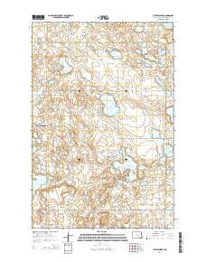 Cleveland SW North Dakota Current topographic map, 1:24000 scale, 7.5 X 7.5 Minute, Year 2014