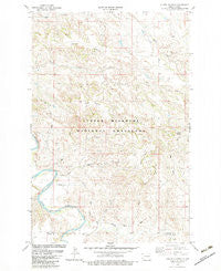 Cliffs Plateau North Dakota Historical topographic map, 1:24000 scale, 7.5 X 7.5 Minute, Year 1982