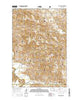 Cliffs Plateau North Dakota Current topographic map, 1:24000 scale, 7.5 X 7.5 Minute, Year 2014