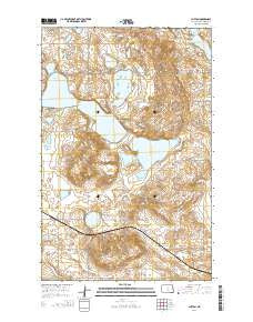 Clifton North Dakota Current topographic map, 1:24000 scale, 7.5 X 7.5 Minute, Year 2014