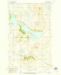 Clifton North Dakota Historical topographic map, 1:24000 scale, 7.5 X 7.5 Minute, Year 1958