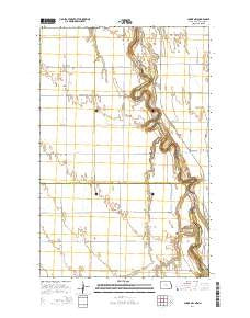 Climax NW North Dakota Current topographic map, 1:24000 scale, 7.5 X 7.5 Minute, Year 2014