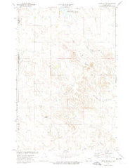 Coffin Buttes North Dakota Historical topographic map, 1:24000 scale, 7.5 X 7.5 Minute, Year 1972