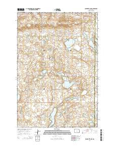Coldwater Lake North Dakota Current topographic map, 1:24000 scale, 7.5 X 7.5 Minute, Year 2014