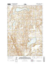 Coldwater Lake NW North Dakota Current topographic map, 1:24000 scale, 7.5 X 7.5 Minute, Year 2014