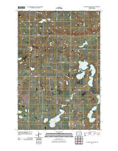 Coldwater Lake SW North Dakota Historical topographic map, 1:24000 scale, 7.5 X 7.5 Minute, Year 2011