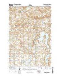 Coldwater Lake SW North Dakota Current topographic map, 1:24000 scale, 7.5 X 7.5 Minute, Year 2014