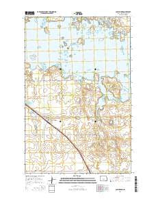 Coleharbor North Dakota Current topographic map, 1:24000 scale, 7.5 X 7.5 Minute, Year 2014
