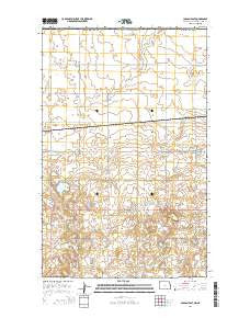 Colgan East North Dakota Current topographic map, 1:24000 scale, 7.5 X 7.5 Minute, Year 2014