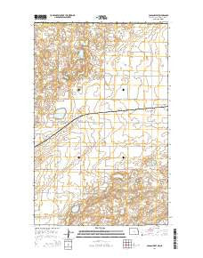 Colgan West North Dakota Current topographic map, 1:24000 scale, 7.5 X 7.5 Minute, Year 2014