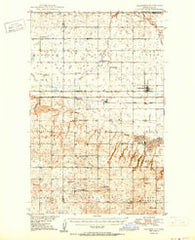 Columbus North Dakota Historical topographic map, 1:62500 scale, 15 X 15 Minute, Year 1950
