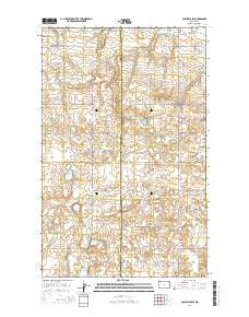 Columbus SW North Dakota Current topographic map, 1:24000 scale, 7.5 X 7.5 Minute, Year 2014