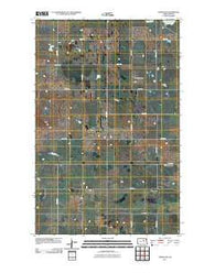 Comstock North Dakota Historical topographic map, 1:24000 scale, 7.5 X 7.5 Minute, Year 2011