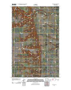 Concrete North Dakota Historical topographic map, 1:24000 scale, 7.5 X 7.5 Minute, Year 2011
