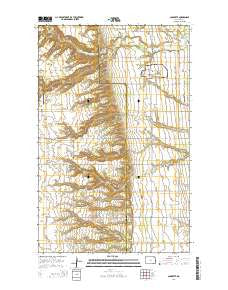 Concrete North Dakota Current topographic map, 1:24000 scale, 7.5 X 7.5 Minute, Year 2014