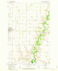 Cooperstown East North Dakota Historical topographic map, 1:24000 scale, 7.5 X 7.5 Minute, Year 1961