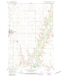 Cooperstown East North Dakota Historical topographic map, 1:24000 scale, 7.5 X 7.5 Minute, Year 1961