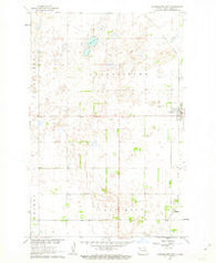 Cooperstown West North Dakota Historical topographic map, 1:24000 scale, 7.5 X 7.5 Minute, Year 1961