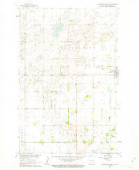 Cooperstown West North Dakota Historical topographic map, 1:24000 scale, 7.5 X 7.5 Minute, Year 1961