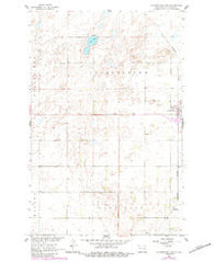 Cooperstown West North Dakota Historical topographic map, 1:24000 scale, 7.5 X 7.5 Minute, Year 1961