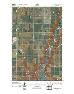 Cooperstown East North Dakota Historical topographic map, 1:24000 scale, 7.5 X 7.5 Minute, Year 2011