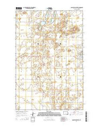 Cooperstown West North Dakota Current topographic map, 1:24000 scale, 7.5 X 7.5 Minute, Year 2014