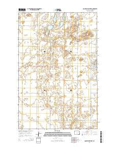 Cooperstown West North Dakota Current topographic map, 1:24000 scale, 7.5 X 7.5 Minute, Year 2014