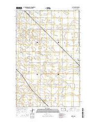 Coteau North Dakota Current topographic map, 1:24000 scale, 7.5 X 7.5 Minute, Year 2014