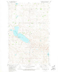 Cottonwood Lake North Dakota Historical topographic map, 1:24000 scale, 7.5 X 7.5 Minute, Year 1981