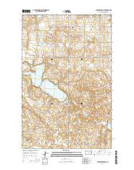 Cottonwood Lake North Dakota Current topographic map, 1:24000 scale, 7.5 X 7.5 Minute, Year 2014