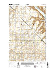 Coulee North Dakota Current topographic map, 1:24000 scale, 7.5 X 7.5 Minute, Year 2014
