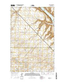 Coulee North Dakota Current topographic map, 1:24000 scale, 7.5 X 7.5 Minute, Year 2014